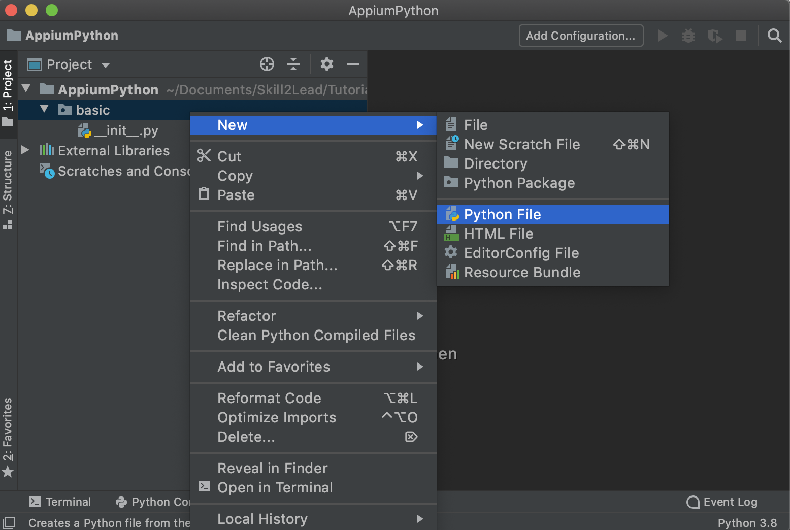 Create Python File